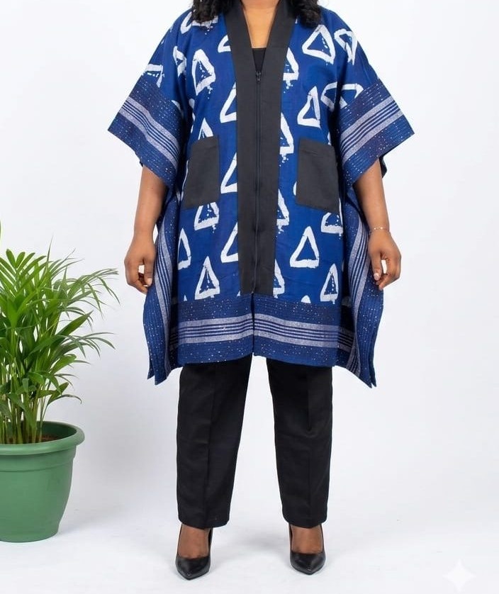 adetola ankara & aso oke kimono set adetola ankara & aso oke kimono set