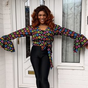 Eniola Kaleidoscope Wrap Top