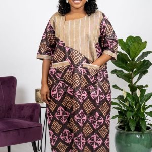 bambam african print maxi dress